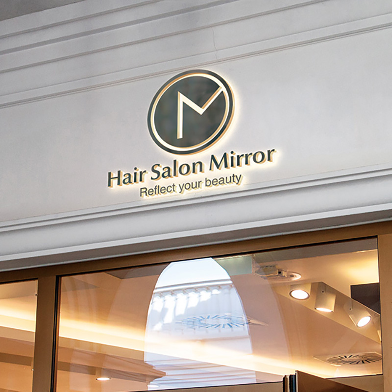 260415 mirror logo shop facade logo mockup2